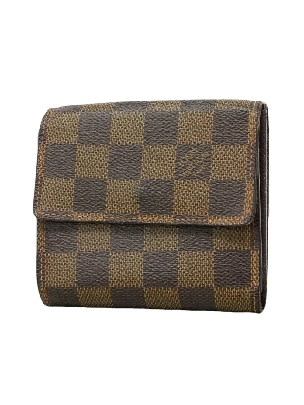 Louis Vuitton Trifold Wallet Damier Porte Monebier Carte Cles Ebene